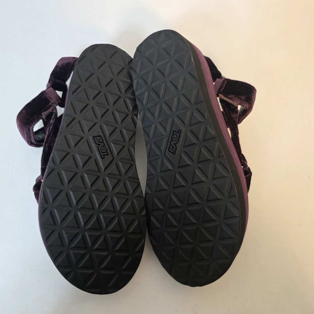 Teva Flatform Universal 1017443 Sandals Womens US 9 Fig Purple Velvet Platform - Picture 14 of 16